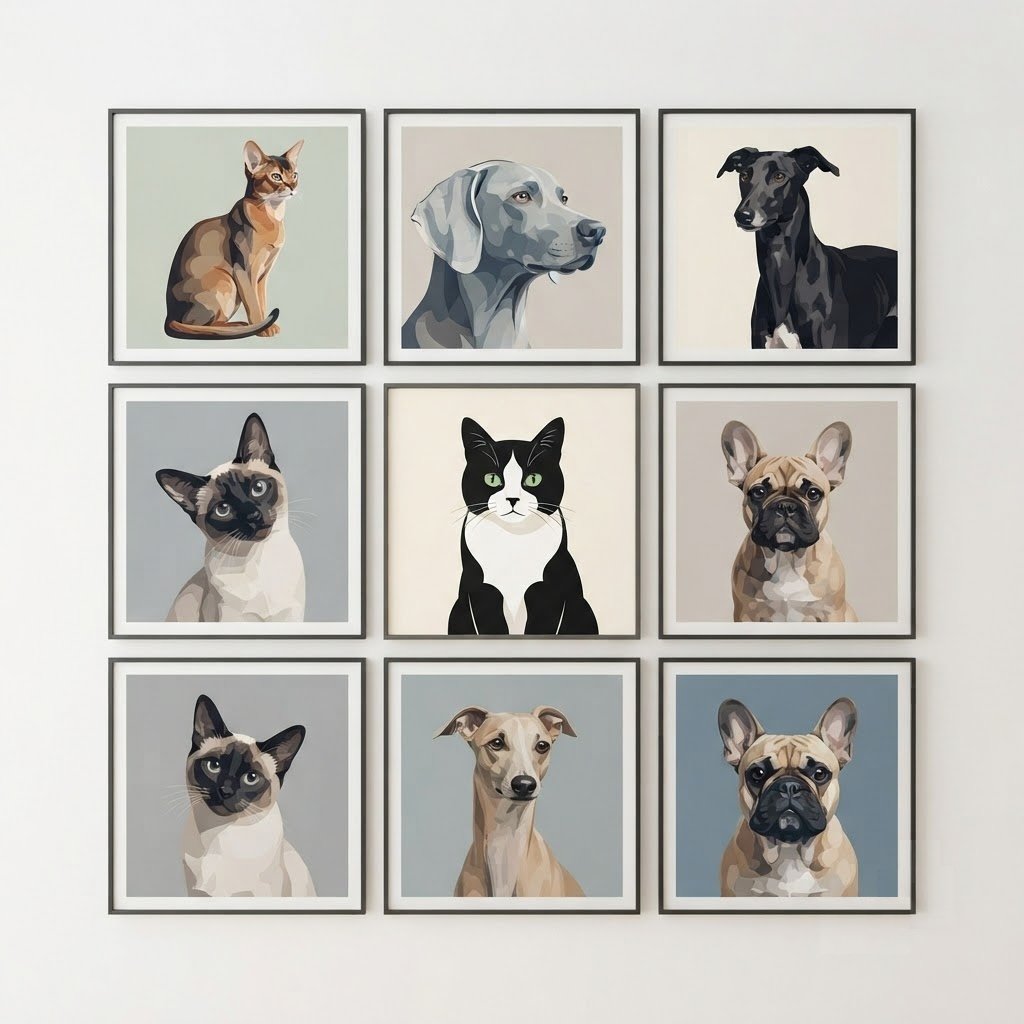 Modern Minimalist Pet Portraits: Why Less Is More for Your Walls